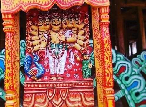 ତାଳଧ୍ଵଜ ରଥରେ ପାର୍ଶ୍ଵଦେବତା କୁମାର ସ୍କନ୍ଦ କାର୍ତ୍ତିକେୟ